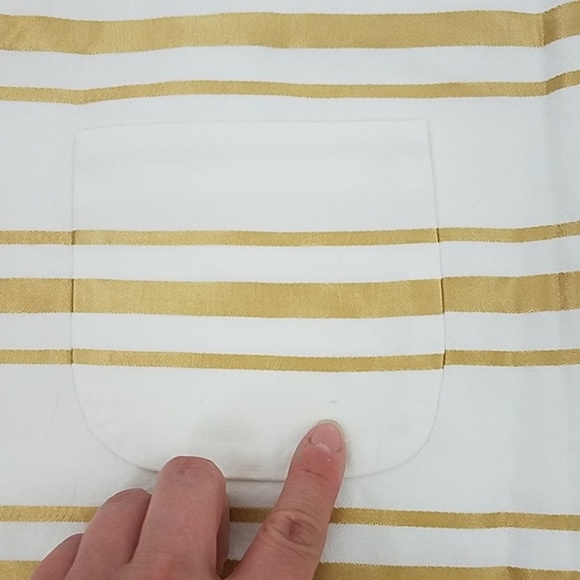 🍍J Crew Gold Stripe Skirt 6 - Picture 7 of 7